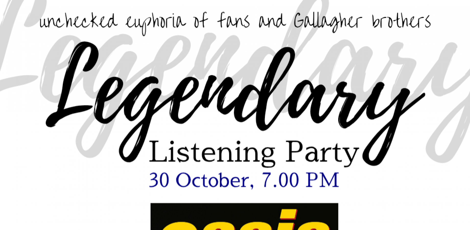 Legendary Listening Party #2: Knebworth 1996, Oasis