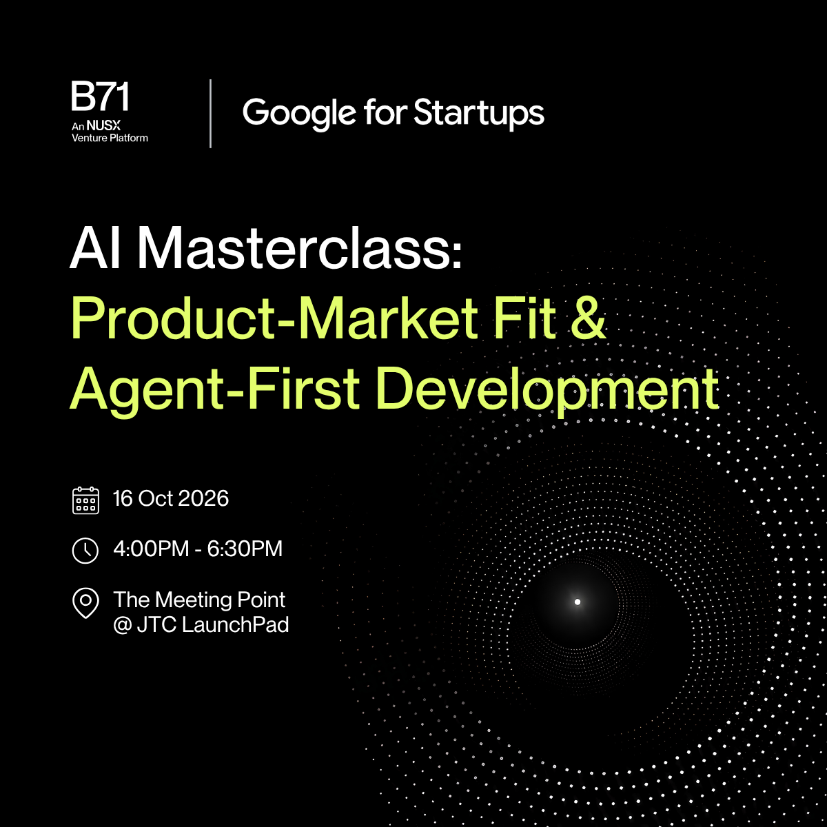 AI Masterclass: Product-market Fit & Agent-First Development | Powered by Google for Startups